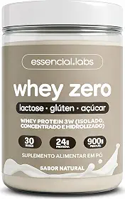 Whey Zero Lactose Sem Sabor 900g - Fórmula Exclusiva Com Proteína Isolada, Concentrada E Hidrolisada - 24g De Proteína Por Dose