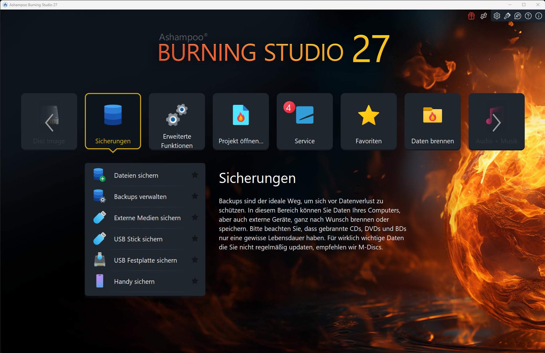 Ashampoo Burning Studio 27 – Brennprogramm, CDs, DVDs & Blu-ray brennen, kopieren, rippen und sichern | 1 Gerät | 1 Benutzer | PC Aktivierungscode per Product Key Card