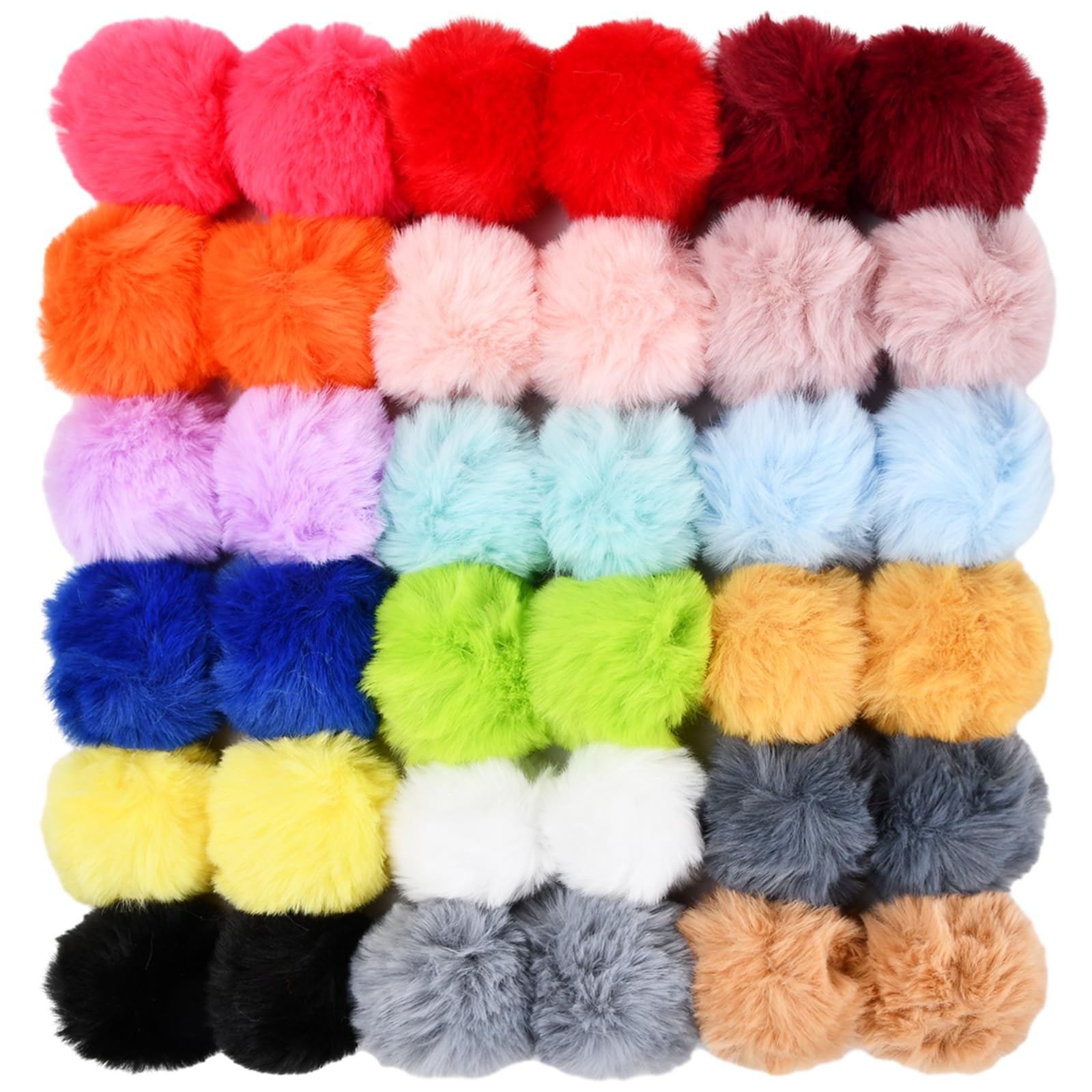 Pompon In Peluche Per Lavori A Maglia - Soffici E Colorati - Per Cappelli, Sciarpe E Accessori Fai Da Te - Foto 3