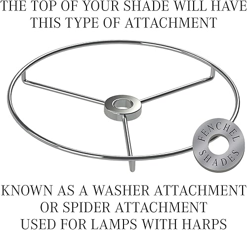 Miniatura 4 de FenchelShades.com 8 pulgadas de diámetro superior x 13 pulgadas de diámetro inferior x 8 (accesorio de araña) pantalla de lámpara imperio (blanco)