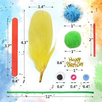 Treasure Cove Arts and Crafts Supplies for Kids Craft Materials 1850Pcs | DIY School Craft Kit, Toddler Art Set, Activity Materials, Preschool, Kindergarten Crafting Project, Art Activity