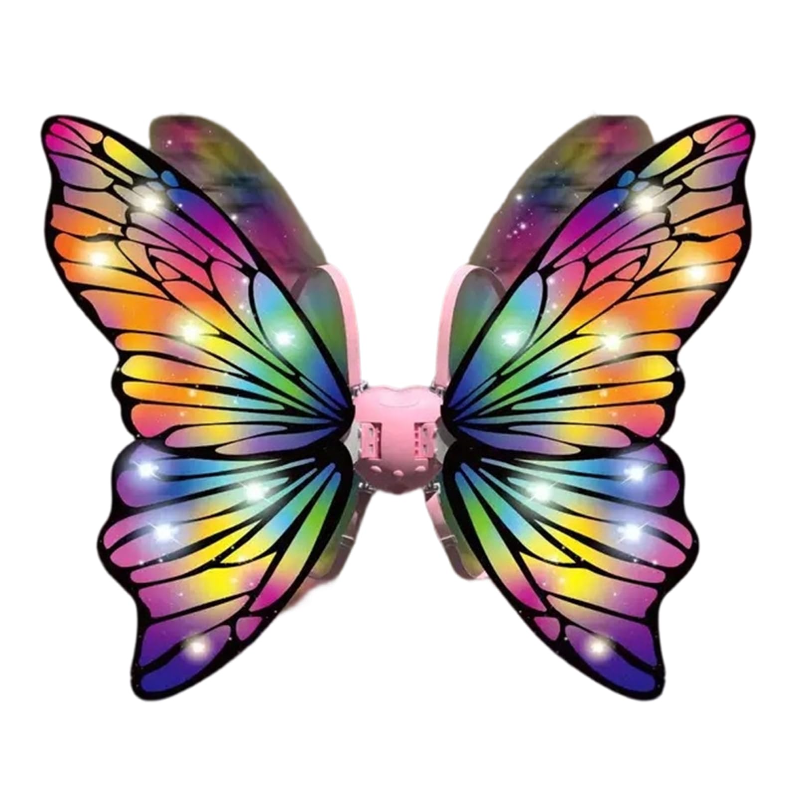 Jazuaiao Illuminated LED Butterfly Wing Costume Accessory Musical Butterfly Wing with Light for Children Halloween Birthday Party Glowing