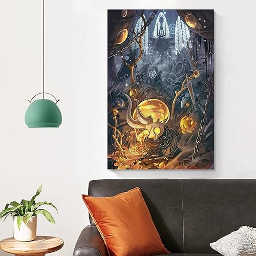 Miniatura 4 de SNKB Póster de caballero hueco, pintura decorativa, lienzo, arte de pared, para sala de estar, dormitorio, 08 x 12 pulgadas (7.9 x 11.8 in)