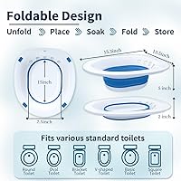 Vista 7 de Baños de Asiento para Asiento de Inodoro, Hemorroides y Cuidado Posparto - Asiento de Vapor Yoni - Mujeres Embarazadas y Cuidado Perineal, Kit