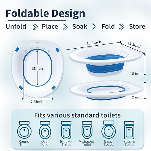 Miniatura 7 de Baños de Asiento para Asiento de Inodoro, Hemorroides y Cuidado Posparto - Asiento de Vapor Yoni - Mujeres Embarazadas y Cuidado Perineal, Kit