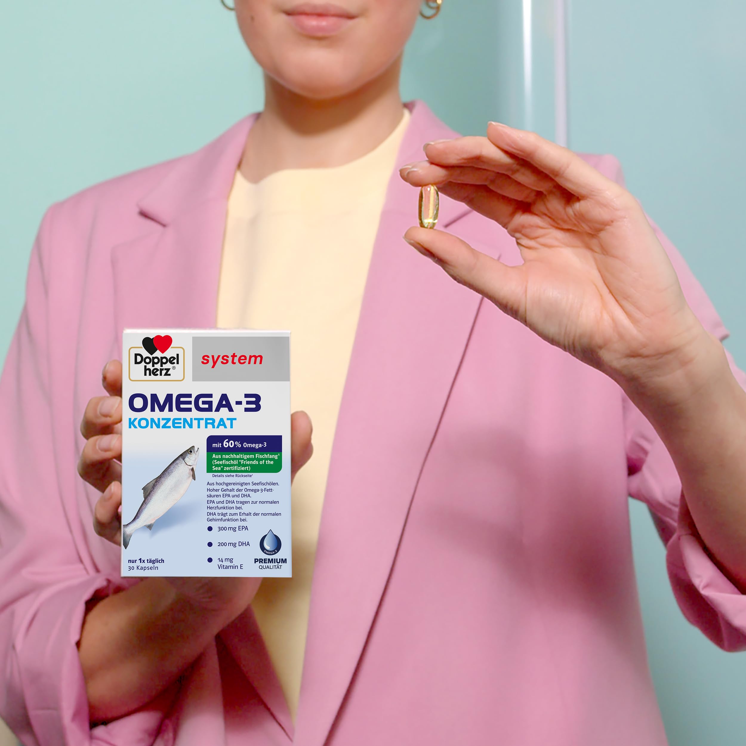 Doppelherz system OMEGA-3 KONZENTRAT, 60 Sztuka Kapsułki