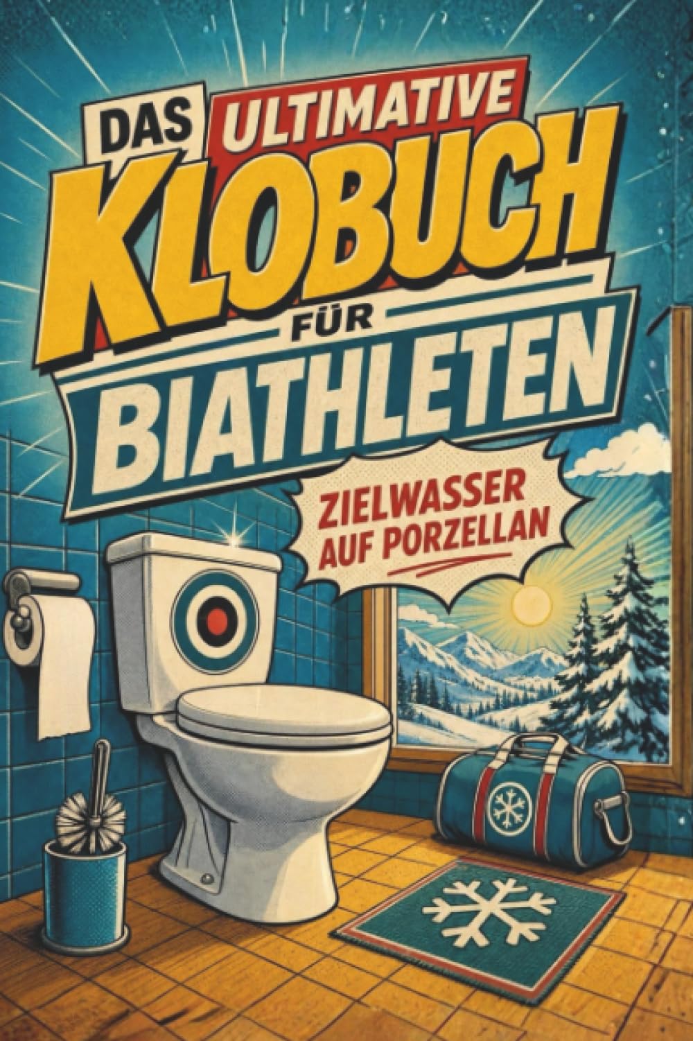 Das ultimative Klobuch für Biathleten: Zielwasser auf Porzellan. Lustiges Geschenk für Biathleten, Zielwasser und Weltcup-Fieber