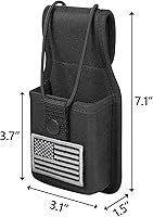 Vista 4 de LUITON Funda universal para radio bidireccional, bolsa universal para walkie talkies, funda de nailon, accesorios para MOTOROLA MT500, MT1000