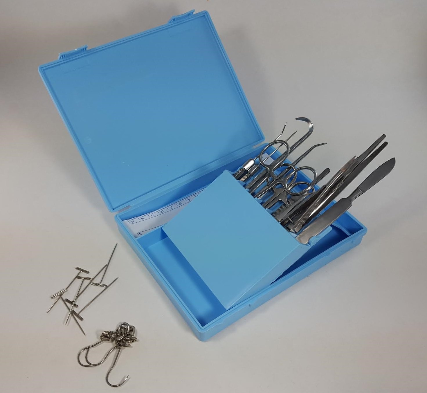 Dissecting Dissection Kit Set Student College Lab School Medical Science Elementary Introductory Anatomy Biology Bird Frog Pig Hard Locking Case