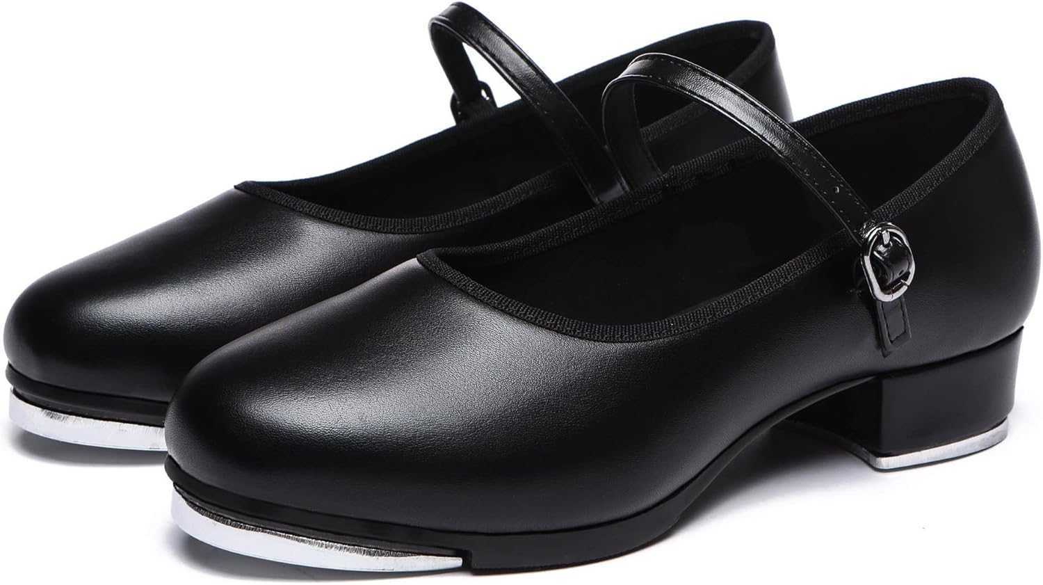 Danzcue Women's Mary Jane Tap Shoe, Ladies Tap Shoes, Black