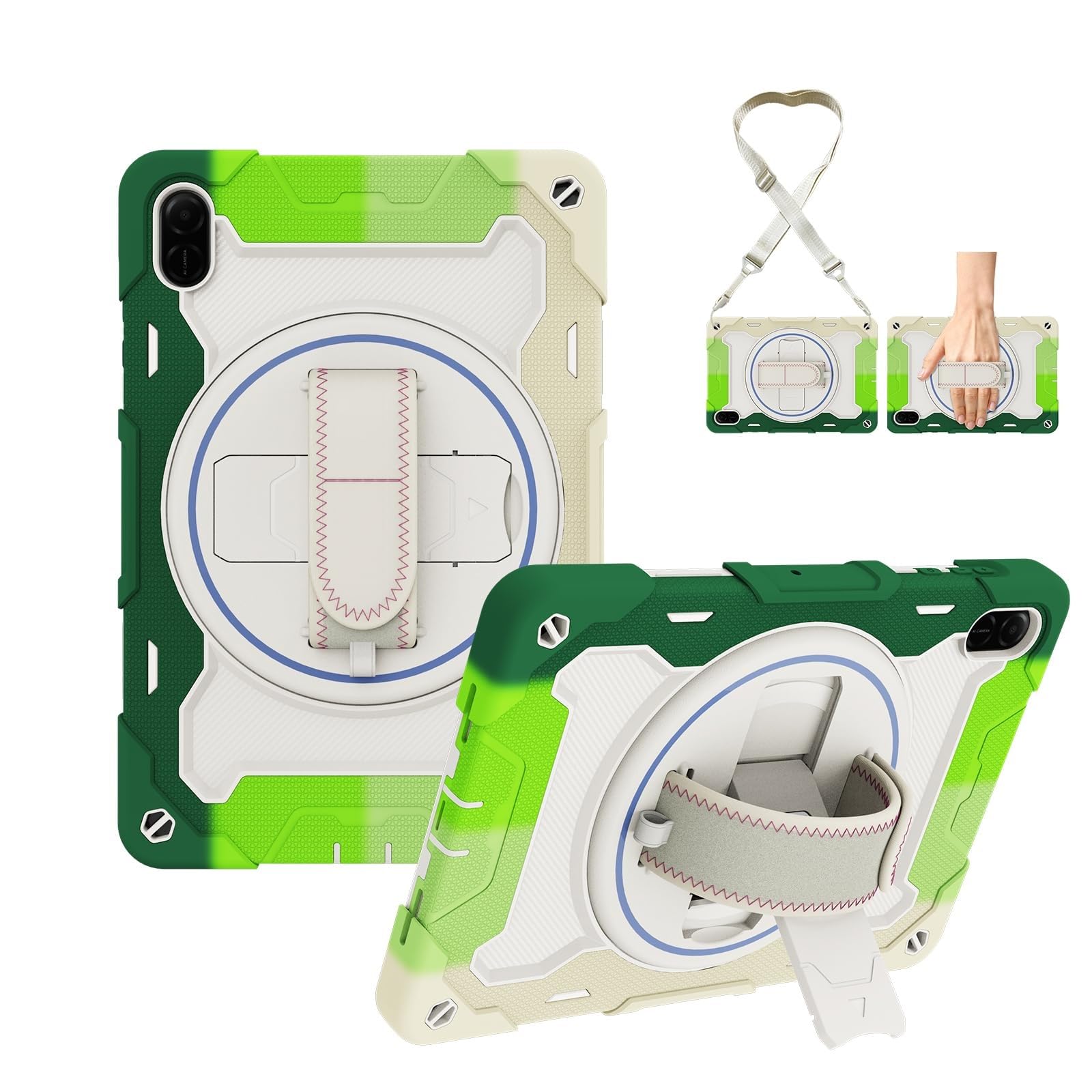 Tablet PC Case Compatible with Honor Pad X9 11inch 2024 Released Case Tablet Cover, Heavy Duty Shockproof Case Kids Case TPU Case Kickstand Rugged