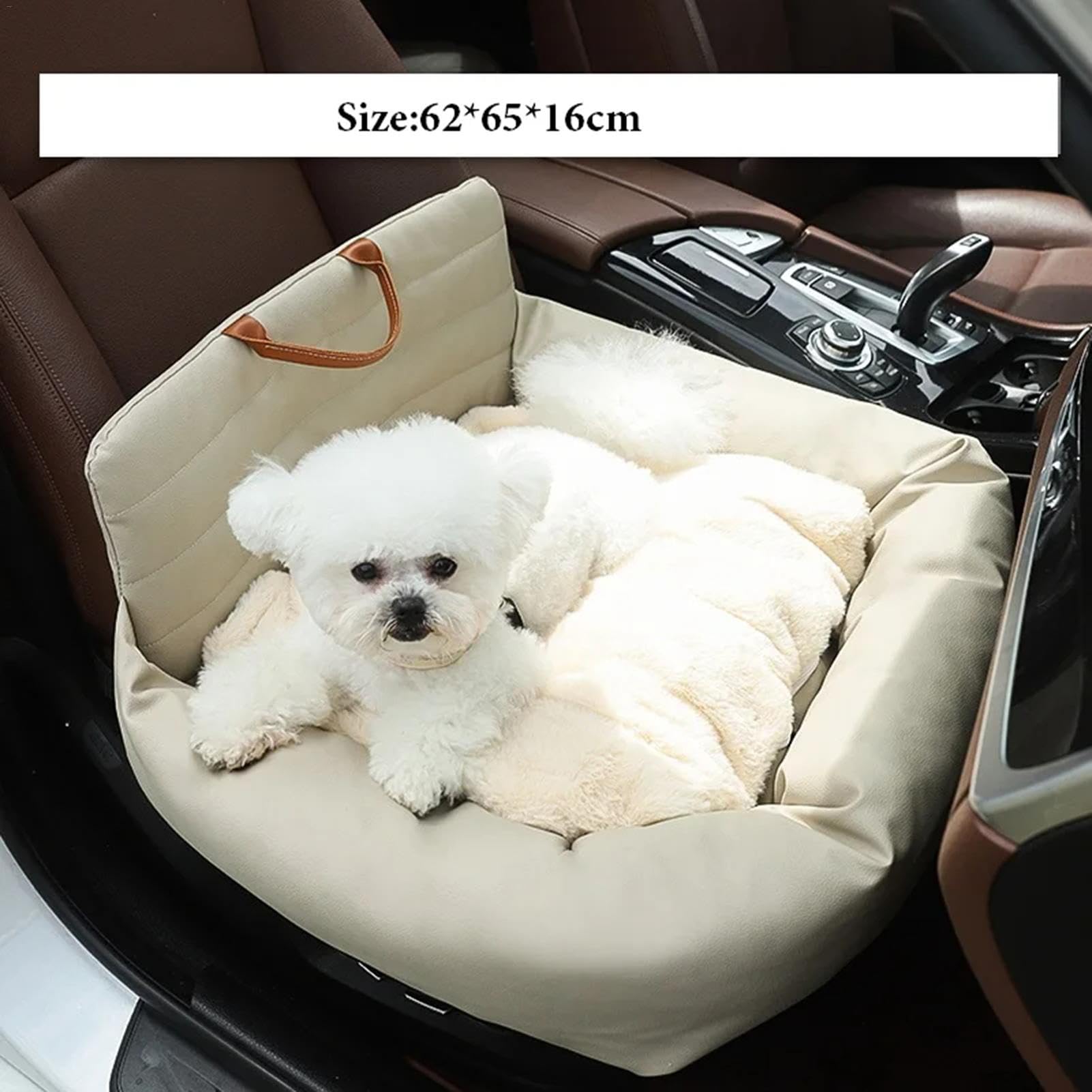 Cama de viaje para perros, cama para perros de coche, caseta para perros, impermeable para perros pequeños de 10 kg, cama antideslizante para coche, camión | impermeable para perros pequeños de 10 kg, cama antideslizante para coche, camión