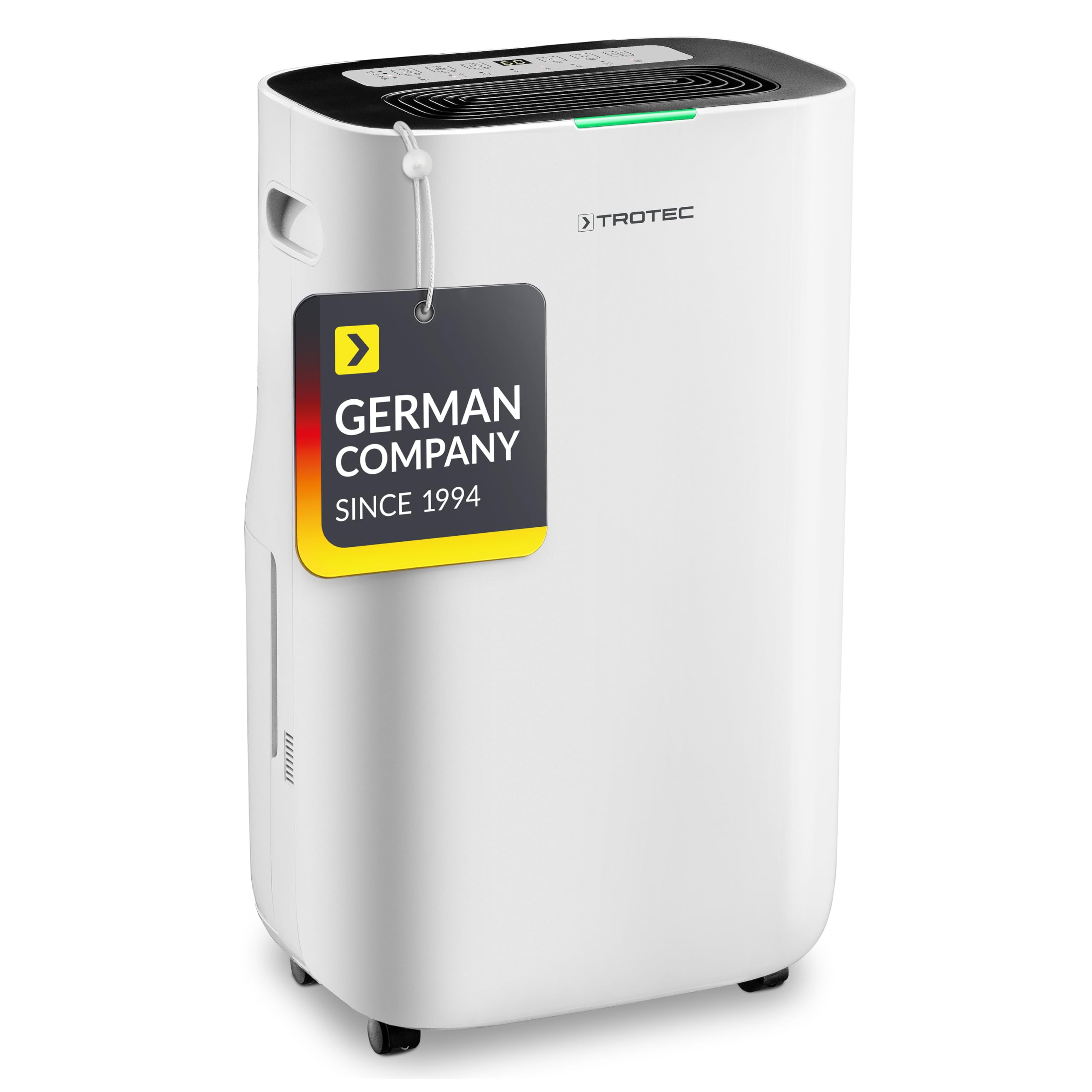 TROTEC Osuszacz powietrza elektryczny TTK 70 HEPA (Plus) – wydajność 20 litrów/dzień - powierzchnia 45 m² / 110 m³ – oczyszczacz powietrza 2w1 z filtrem HEPA