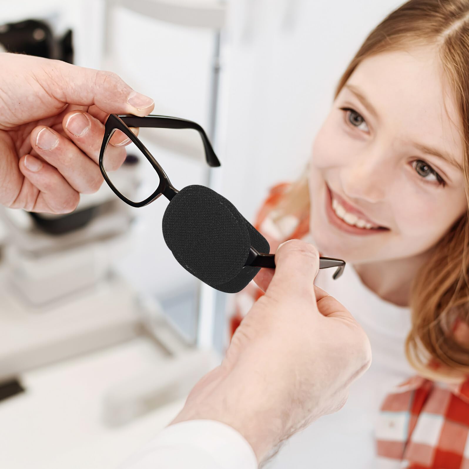 ibasenice para Entrenar Ojo Perezoso para Gafas Infantiles de Tela No Tejida 12 Parches Oculares Fáciles de Usar en Casa o Viaje