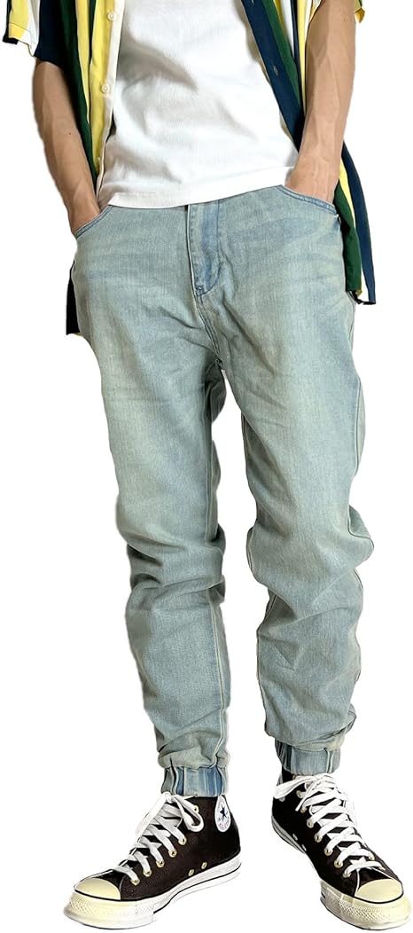 Amazon 9213 6008 ジョガーパンツ デニムパンツ メンズ スキニー ストレッチ スリム 細め キレイめ ゆったり 大きいサイズ ロングパンツ 通販
