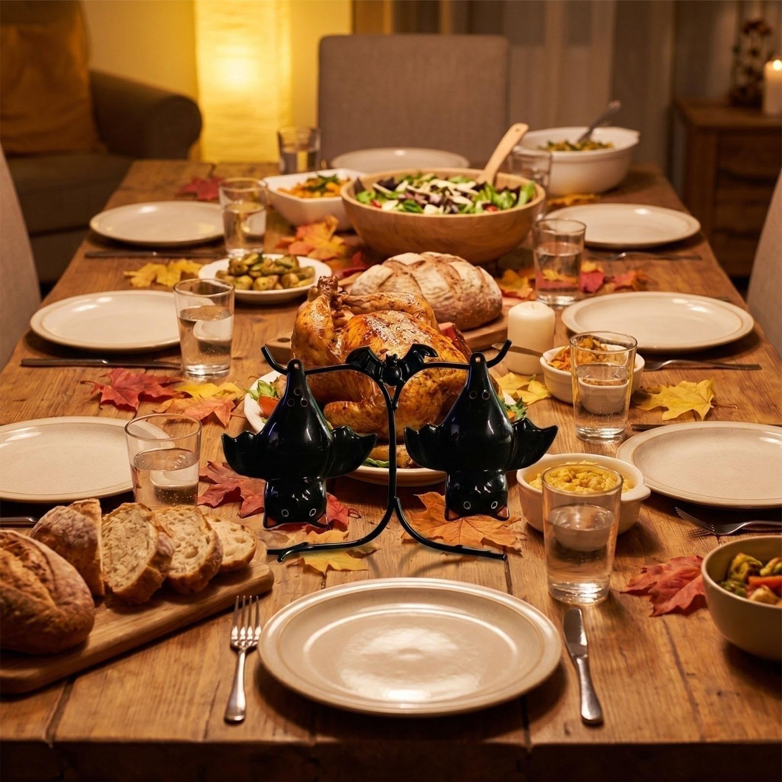saliera e peperiera Portacondimenti a Forma di di Halloween | Set di shaker da sale e pepe per cucina, tavolo, barbecue, camper, casa colonica, dormitorio, casa