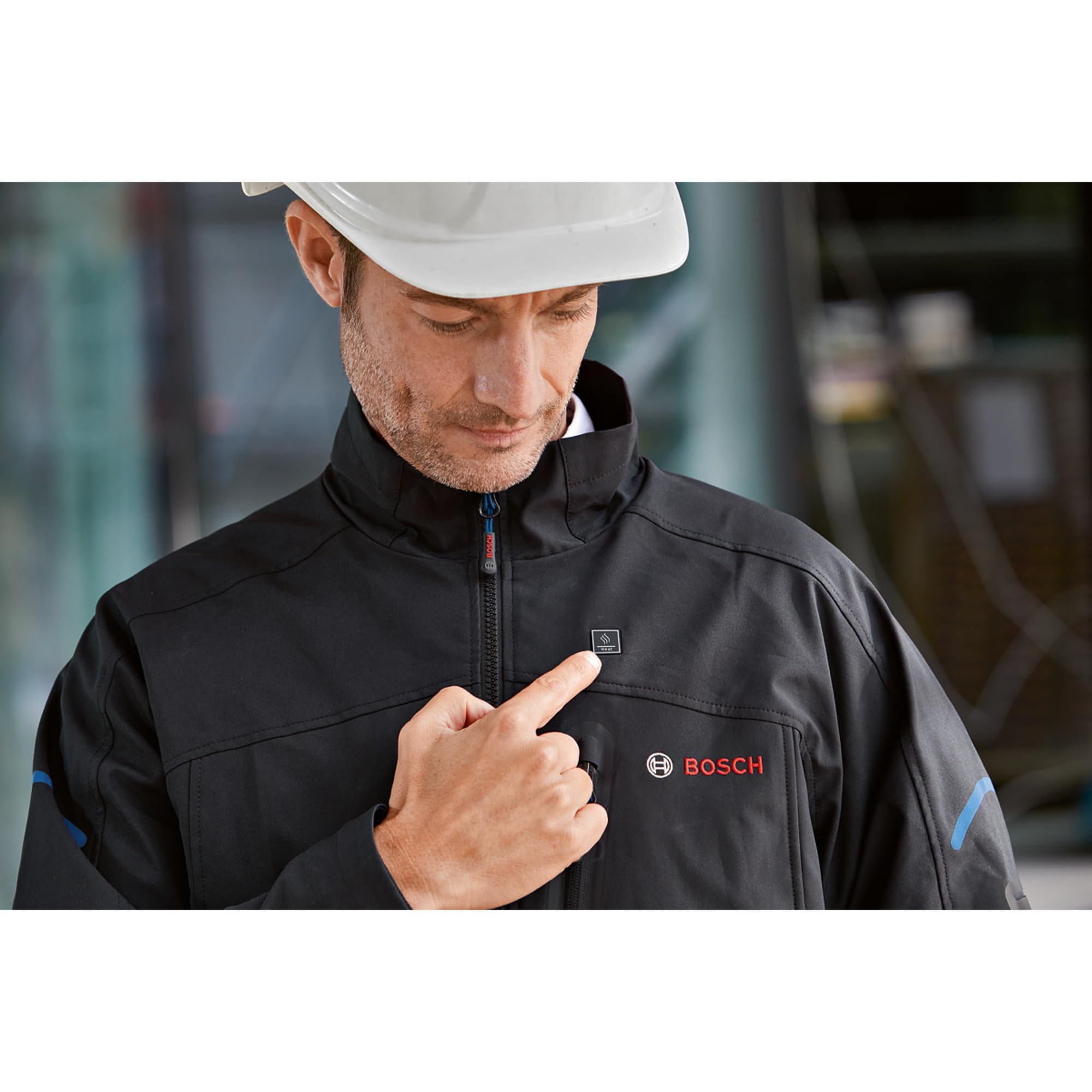 Bosch Professional chaqueta calefactable GHJ 12+18V XA (incl. adaptador de carga USB GAA 12V-21) - Talla 3XL