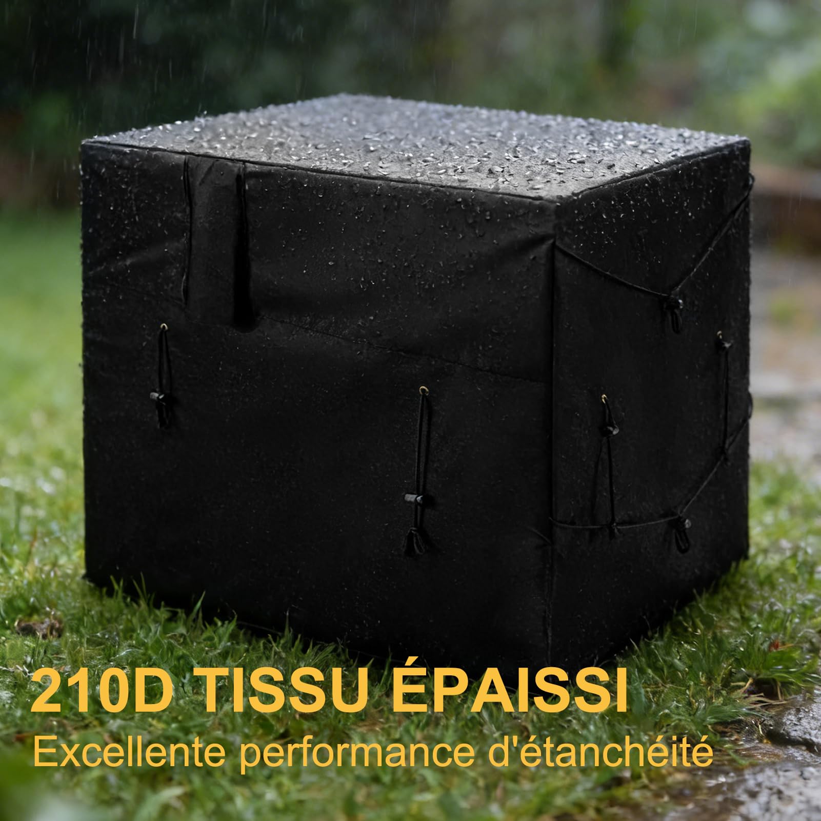 Housse de chauffage de piscine résistante aux intempéries, 210D imperméable housse de pompe à chaleur de piscine pour protéger contre les éléments hivernaux