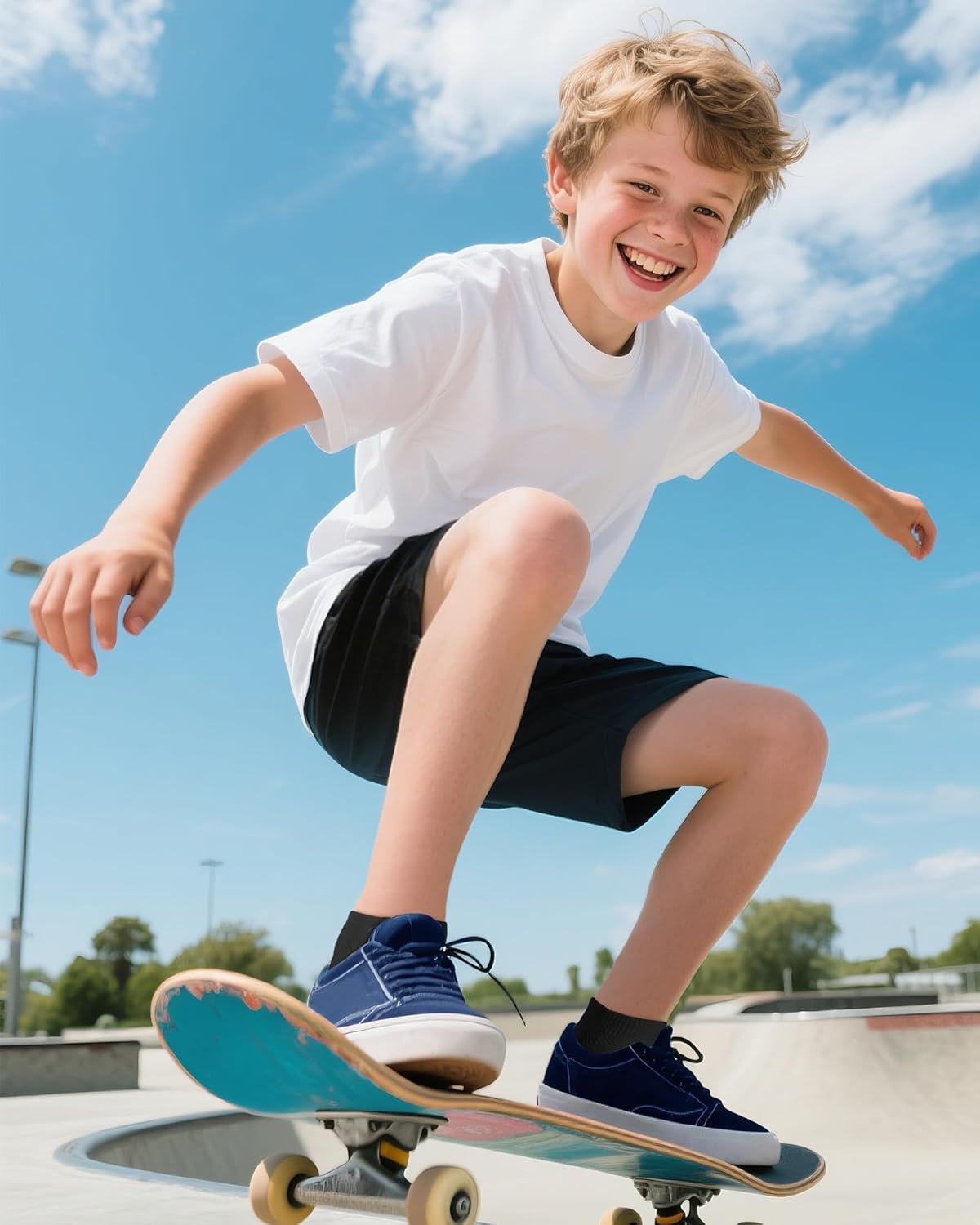 10 Pairs Kids Socks for Boys Girls Ankle Athletic Low Cut Socks Half Cushioned Crew Cotton No Show Running Sock - Image 3