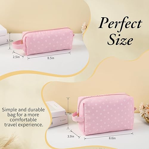 Miniatura 3 de YOOLIFE 2 bolsas de maquillaje para mujeres, bolsa de maquillaje, neceser cosmético, hermana, hija, niña, mejor amiga, regalos de cumpleaños,