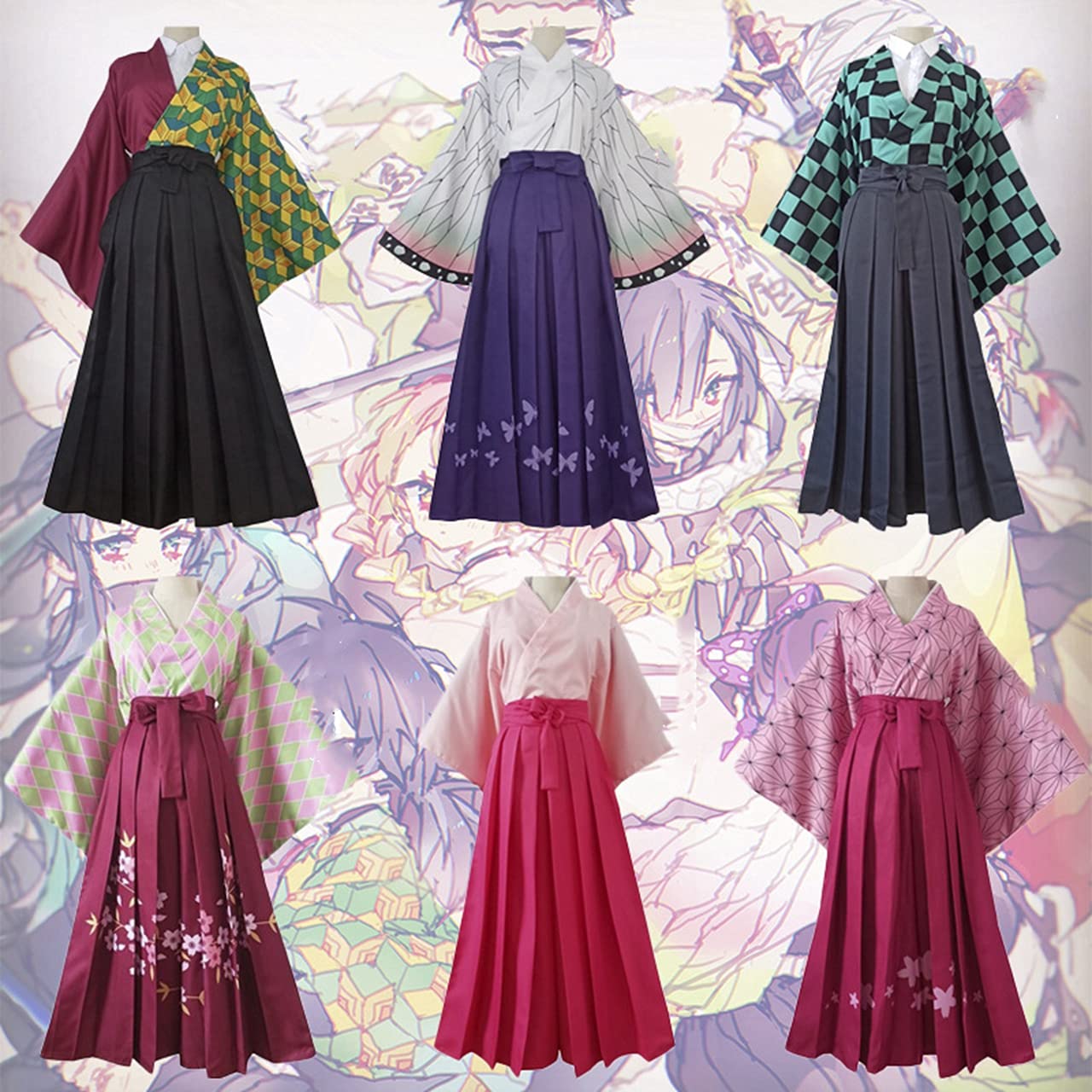 鬼滅のコスプレ衣装 Amazon.co.jp: 鬼滅の刃 吉原遊郭編 無限列車編 コスプレ 衣装 和服