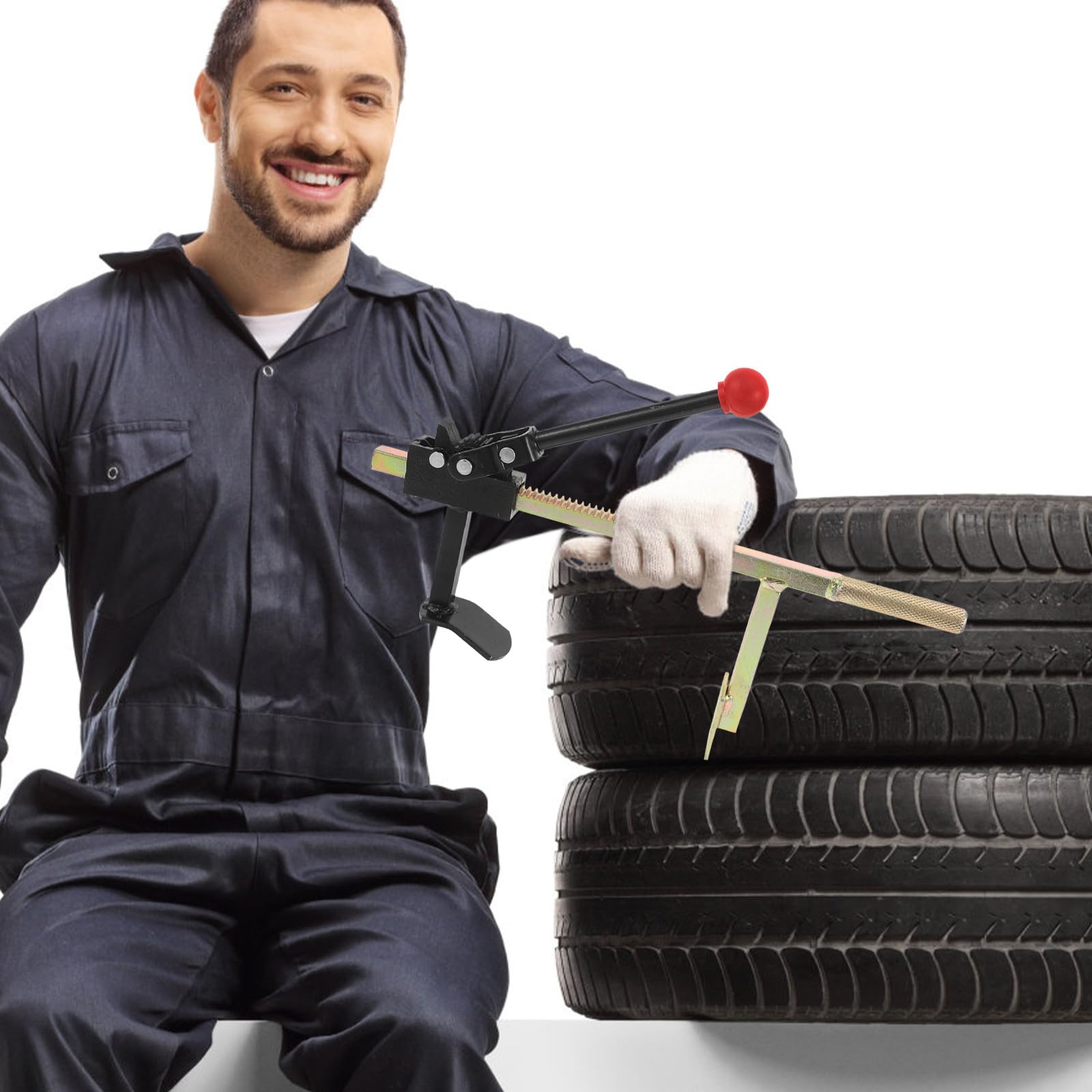 Strumento Manuale per Pneumatici in Ghisa per Camion e Moto | Portatile, per Riparazioni Sul Posto All'aperto, Espansore e Distanziatore per Manutenzione e Cambio