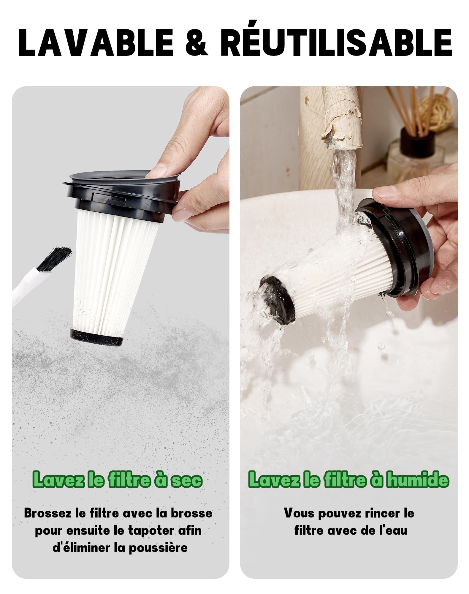 Filtres Rowenta X-Pert - Lot De 4 - Compatible RH6921WO RH7221WO Etc. - Haute Filtration