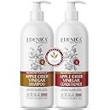 Apple Cider Vinegar Shampoo and Conditioner Set, Deep Cleans, Clarifies, Detoxes Scalp & Hair, Balances pH, Botanical, Sulfate & Paraben Free, 16 fl oz Each