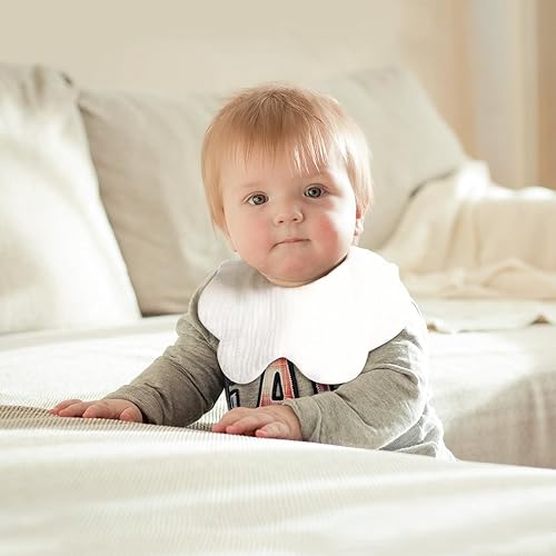 Miniatura 5 de Baberos de muselina para bebés, baberos para babero de dentición para bebé niña o niño de muselina de algodón