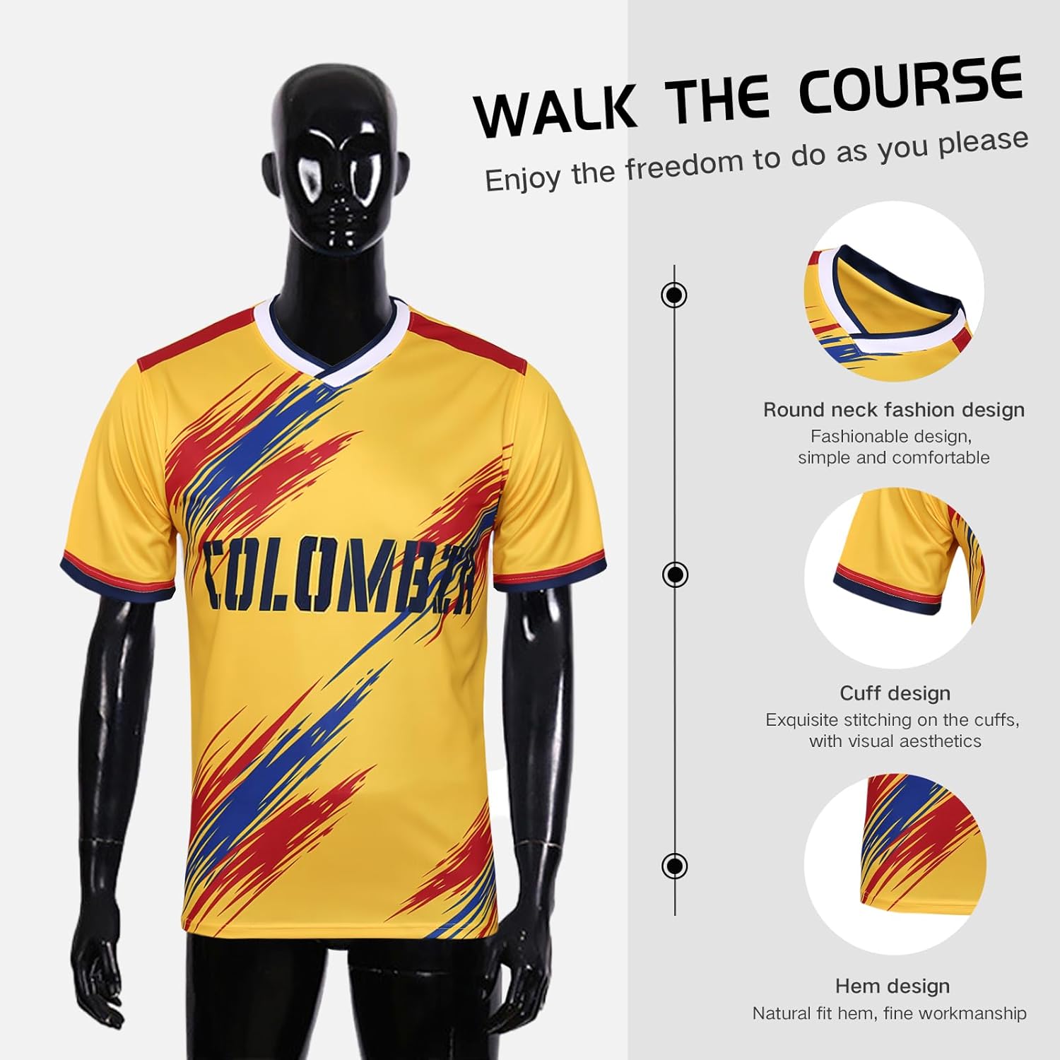 2026 World Cup Fan Soccer Jersey - Argentina,Brazil,Mexico,Canda & USA - Image 5