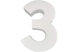 Smooth Foam Numbers - 12 Inches (Number 3)