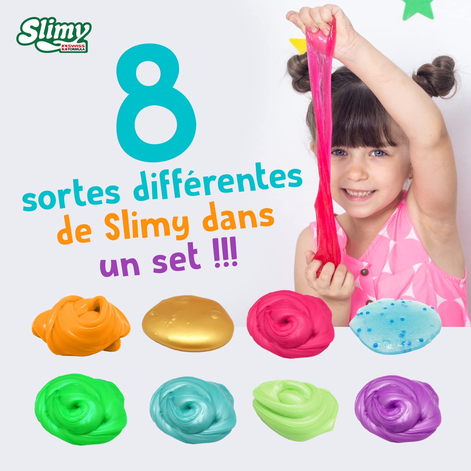 Macarons 2 X 50G En Bleu Et Vert-Set Slime Original Avec