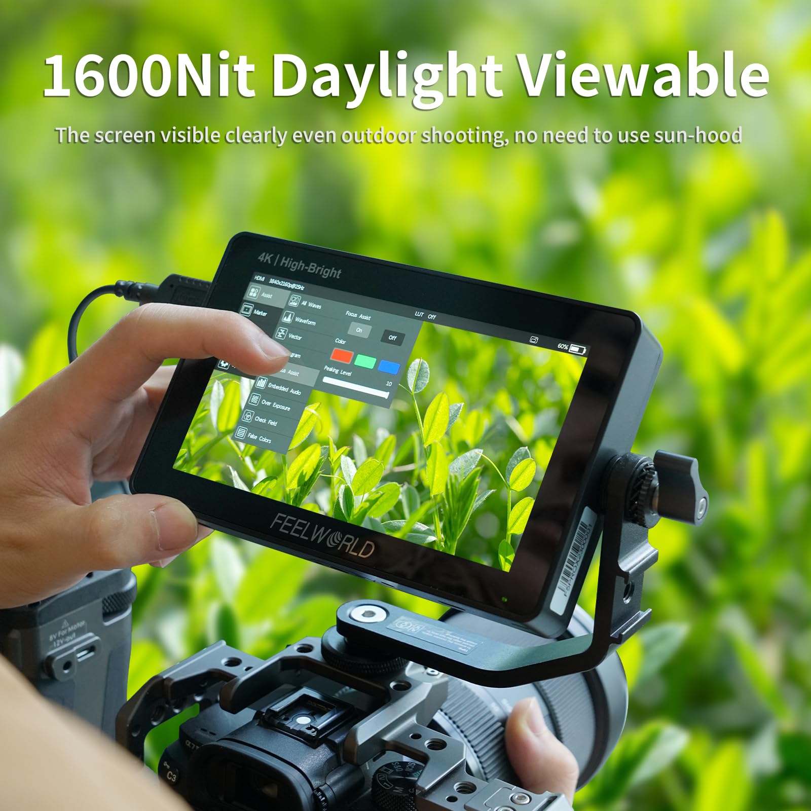 Amazon.com : FEELWORLD F6 Pro 5.5 Inch 1600nits Touchscreen DSLR 