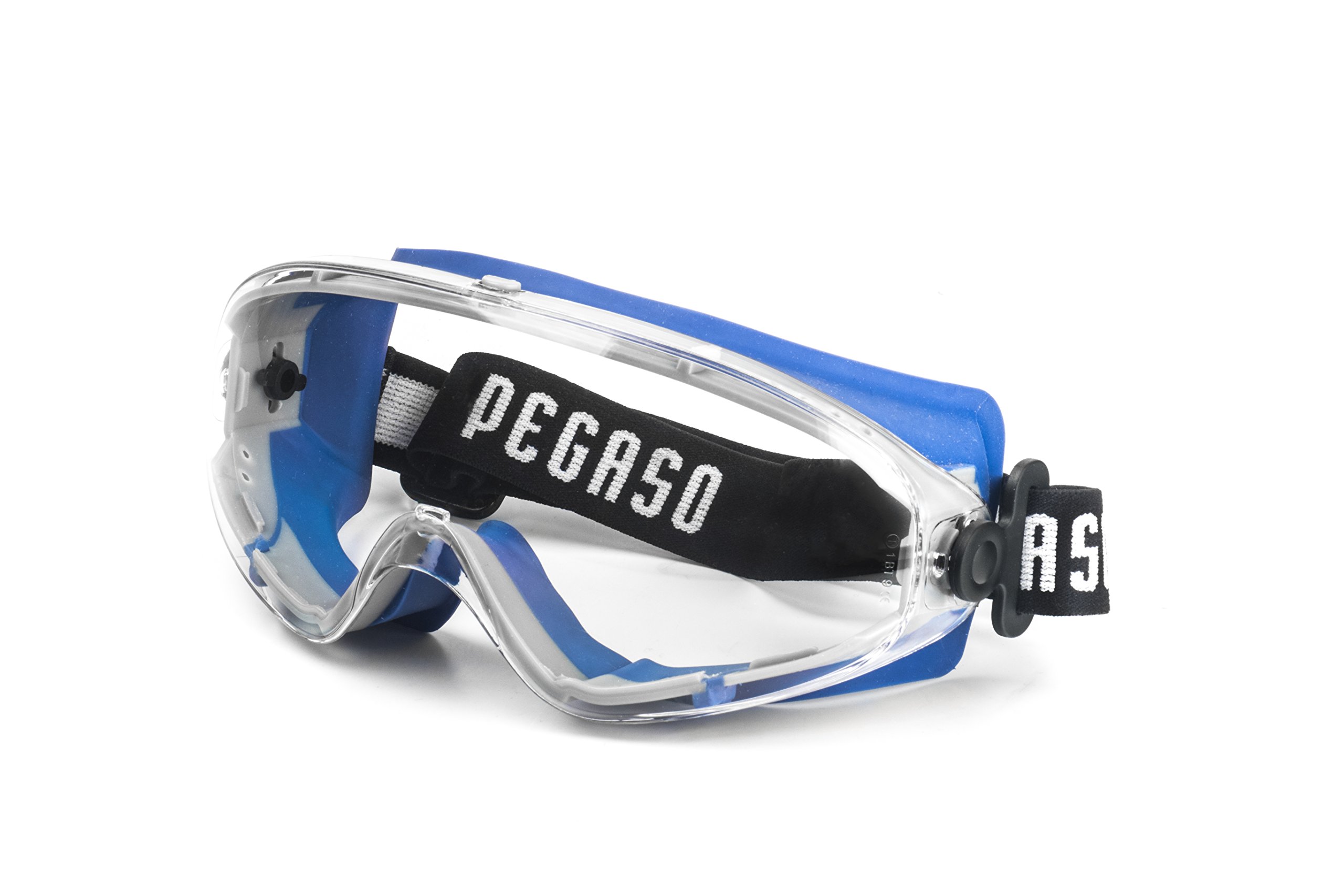 PEGASO 22 - Gafas proteccion gama ANTI-IMPACT modelo EOS Lente PC Incolora antivaho, azul y gris, l