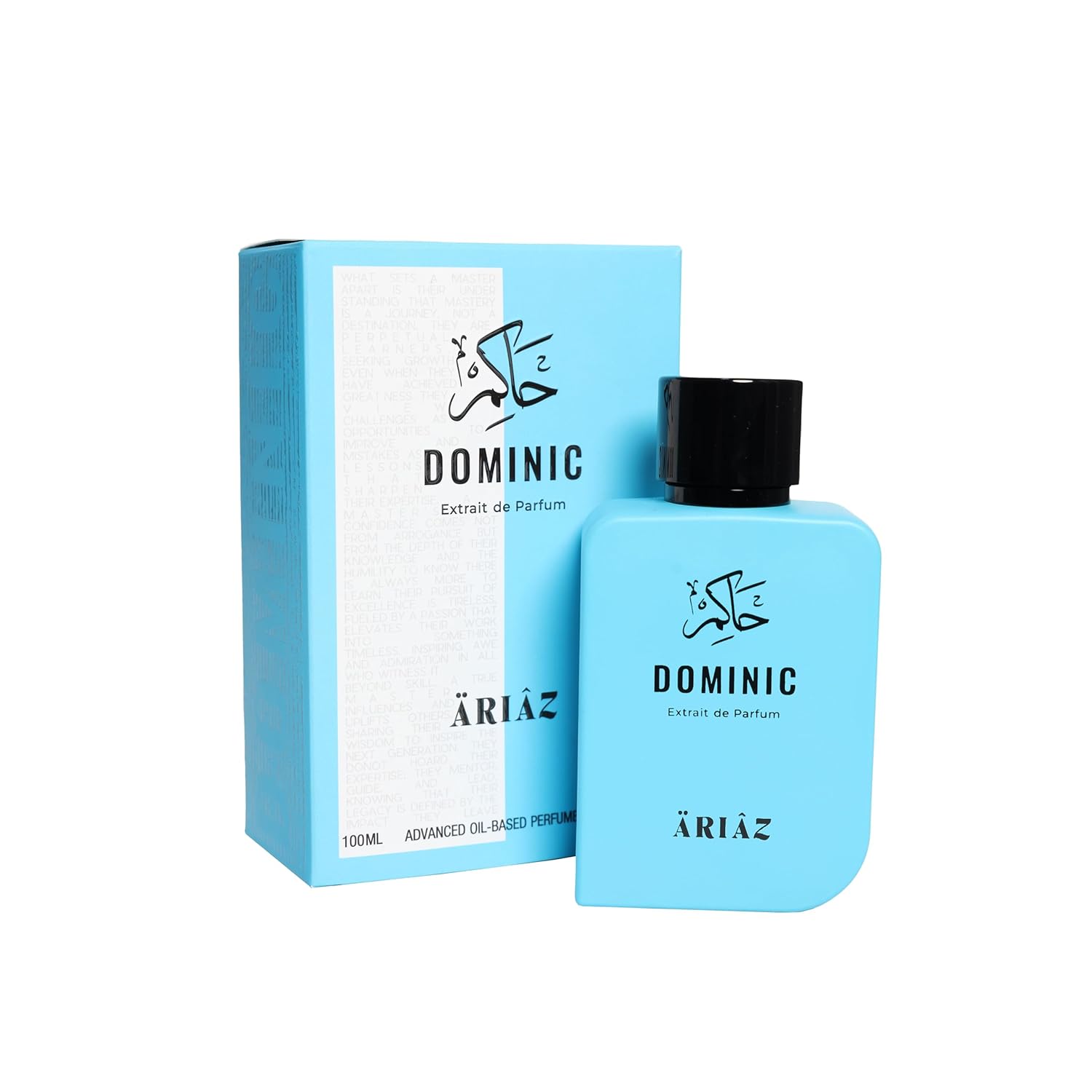 ARIAZ Dominic Extrait de Parfum – Luxury Long-Lasting Cologne for Men - Bold & Fresh Eau de Parfum Spray -Premium Niche Fragrance - Masculine Perfume -100ml Scent Bottle