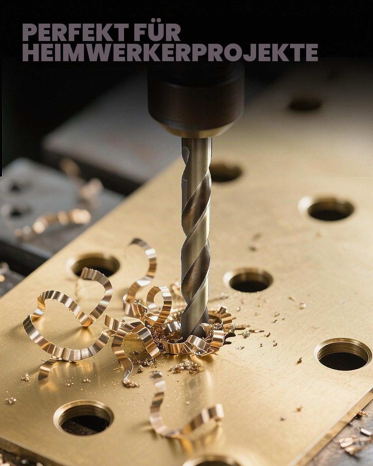 COMOWARE Kobalt-Bohrer-Set, M42, 8% Kobalt-Hochgeschwindigkeitsstahl, Spiralbohrer für gehärtetes Metall, Edelstahl, Gusseisen und Holz-Kunststoff, mit indiziertem Aufbewahrungskoffer, 0,2 cm - 1,3