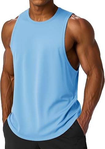 MAGCOMSEN Mens Tank Top Sleeveless Quick Dry Muscle Workout Gym Shirts