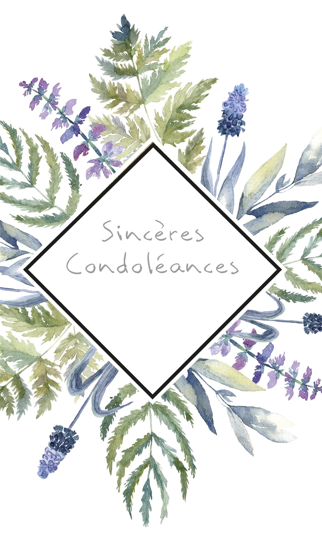 Biglietti di condoglianze – con scritta in lingua inglese With Deepest Sympathy On The Loss Of Your Husband – Biglietto di auguri condoglianze e condoglianze adulti 145mm