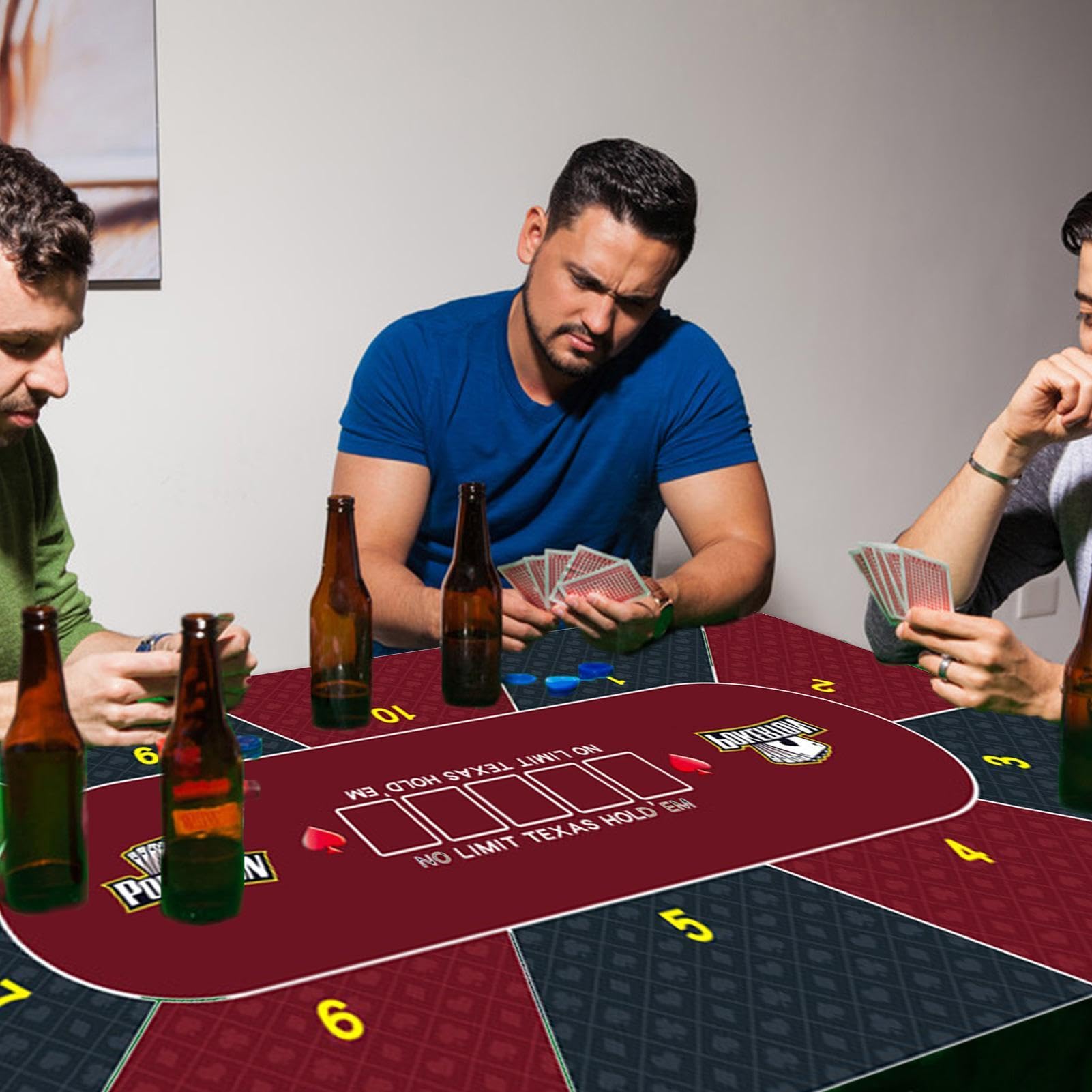 Generico Tappetino Poker - 120x60cm Poker Table Mat | Copertura Tavolo da