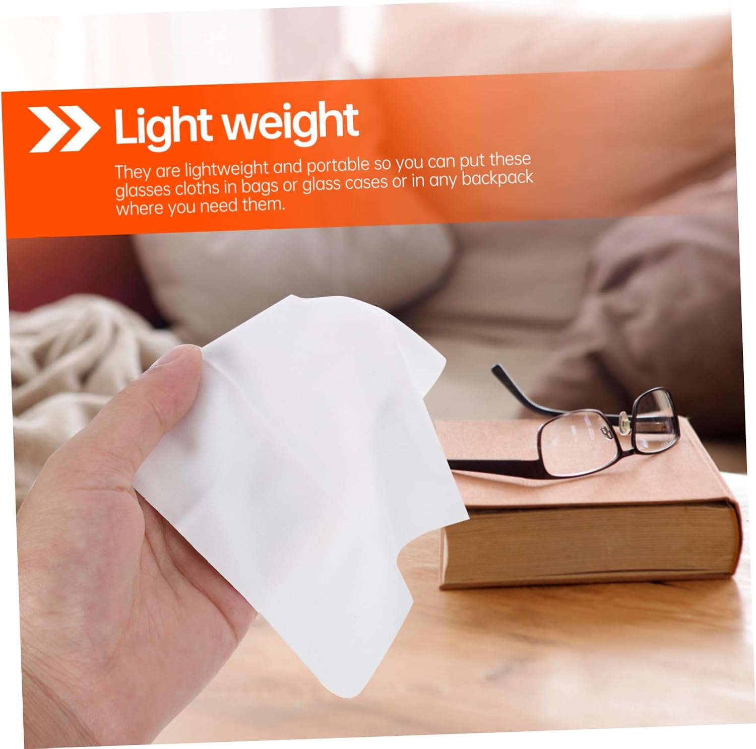 8pcs Scratch Microfiber Cleaning Cloths for Eyeglasses Lightweight Portable for Lenses Screens and Glasses Stain and Fingerprint Remover