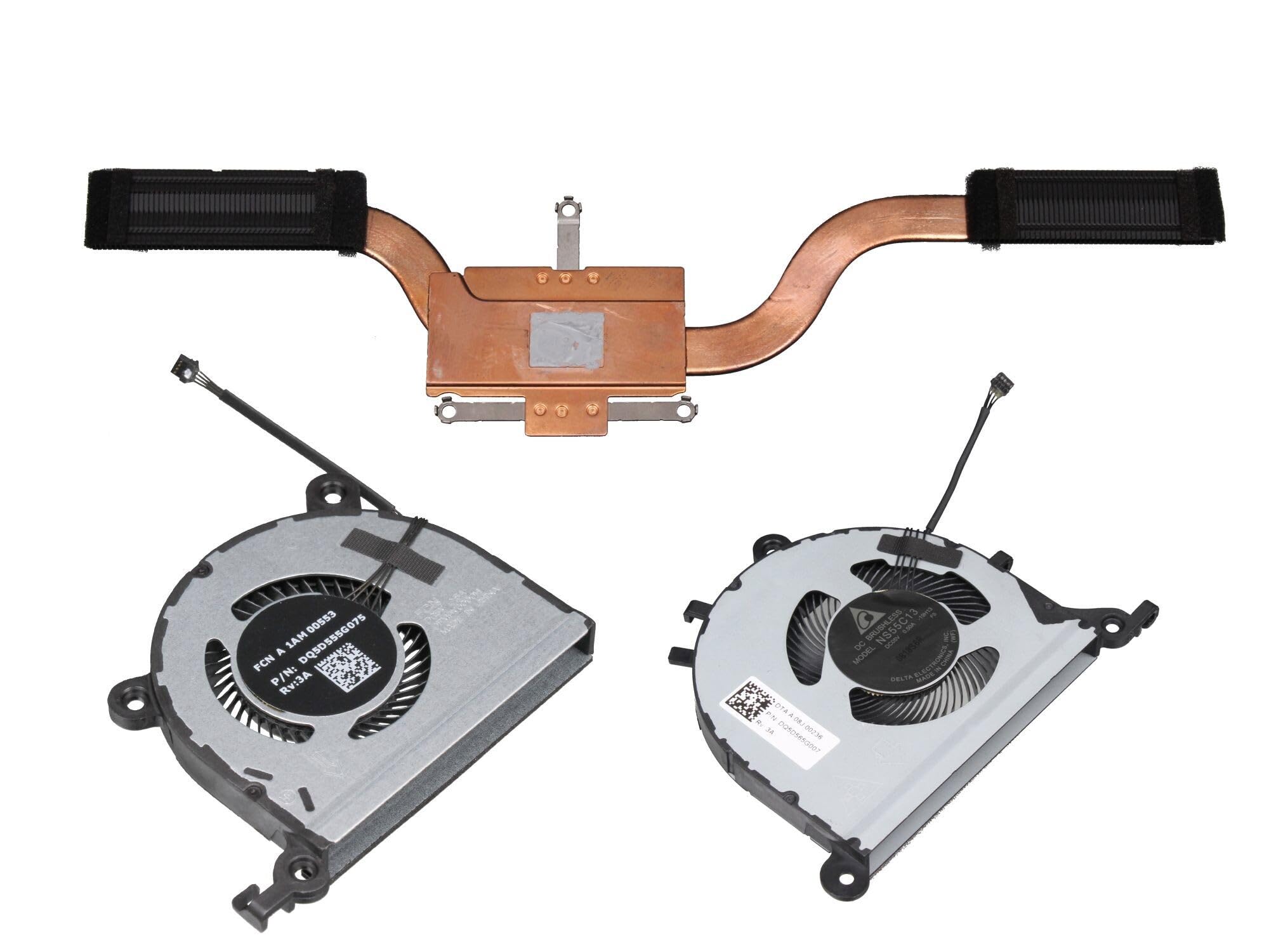 Ventilateur incl. refroidisseur (CPU/GPU) original pour Lenovo Yoga Slim 7-14ARE05 (82A2)