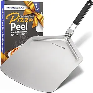 Stainless Steel Pizza Peel with Folding Handle (13 x 16.5) – KitchenStar