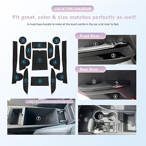 Miniatura 6 de LUWU Alfombrillas para consola central Kia KIA K5 DL3 2023, 2021-2024 K5 GT Line portavasos 2023 2024 K5 LXLXSGTEX 2024 Accesorios para Kia K5 2024