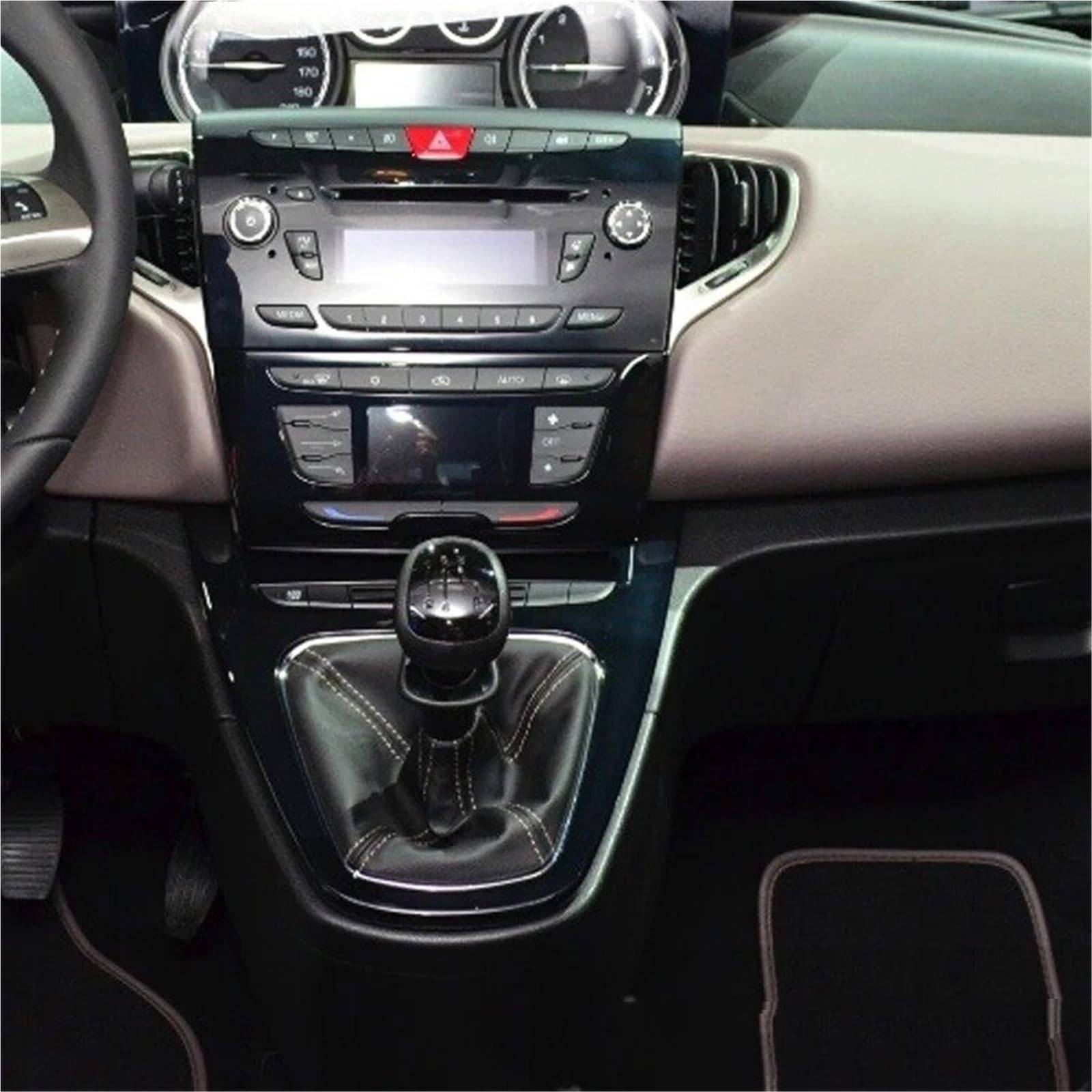 Pomo Palanca De Cambios Para Lancia Para Ypsilon 312 2011-2019 5 Perilla De Cambio Velocidad Palanca Caja Cambios Manual Selector Mango Bola(Black)