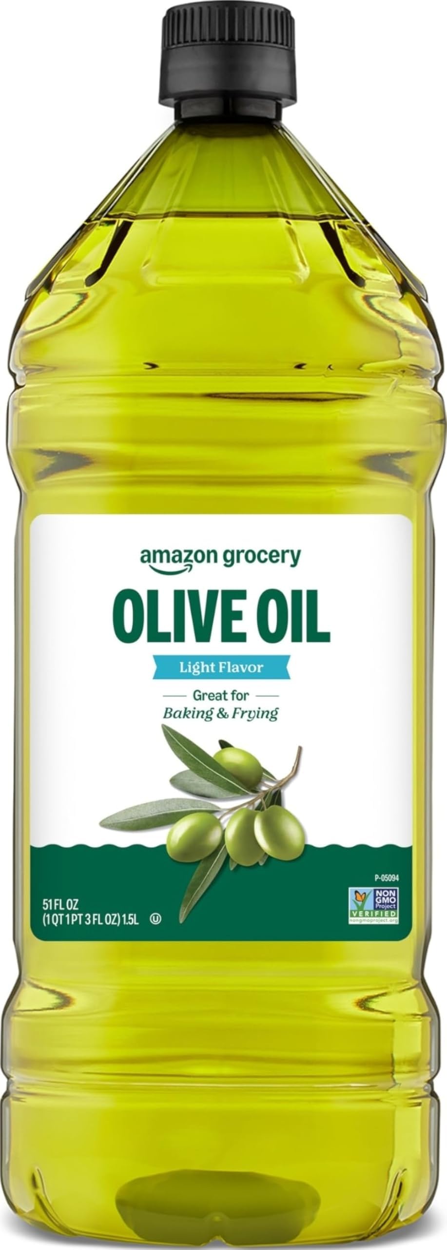 Amazon Grocery, Olive Oil, Light Flavor, 51 Fl Oz