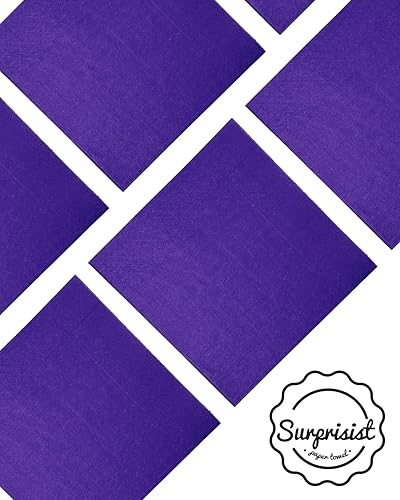 Miniatura 10 de Surprisist Servilletas de cóctel verdes, 6 colores, 5 x 5 pulgadas, desechables, para cócteles, bodas, cenas, postres de cumpleaños, vino,