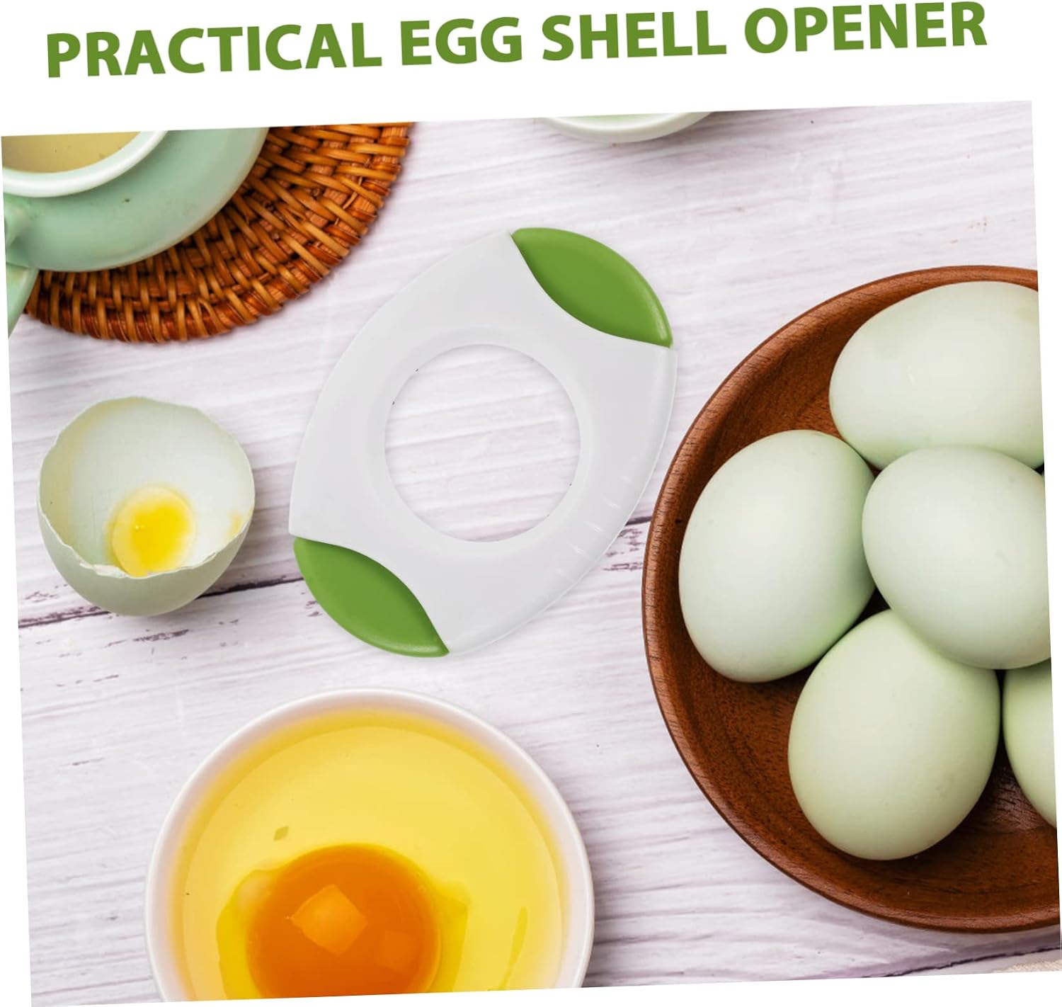 Garneck 2pcs Eggshell Cutter Tool for Kitchen Egg Opener and Separator and Egg Cracker Easy to Clean Dishwasher Safe for Home and Restaurant Use