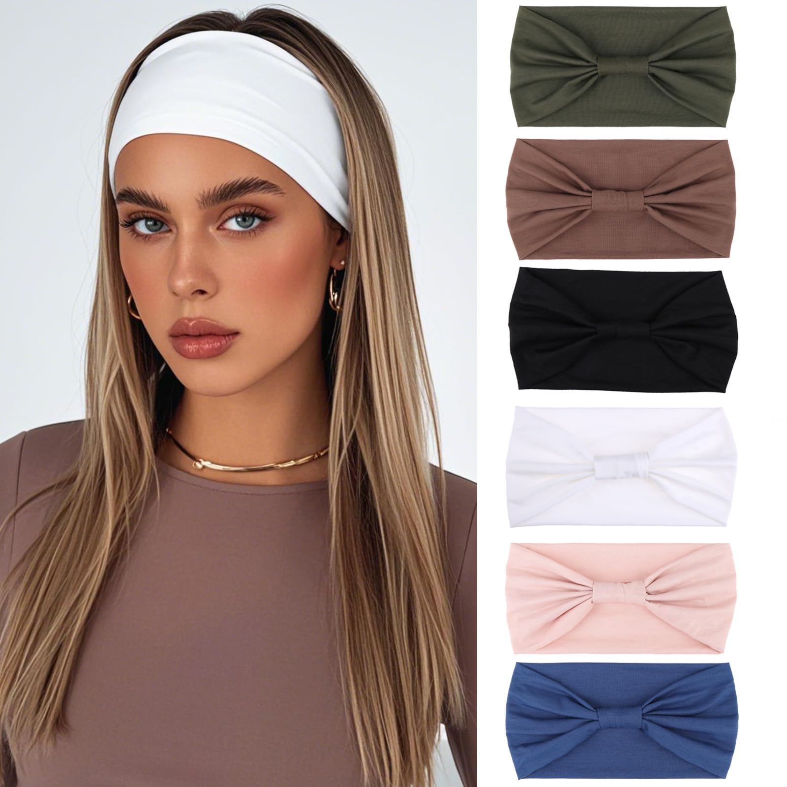 Amazon.com : XTREND Wide Headbands Knotted Head Wraps Non Slip