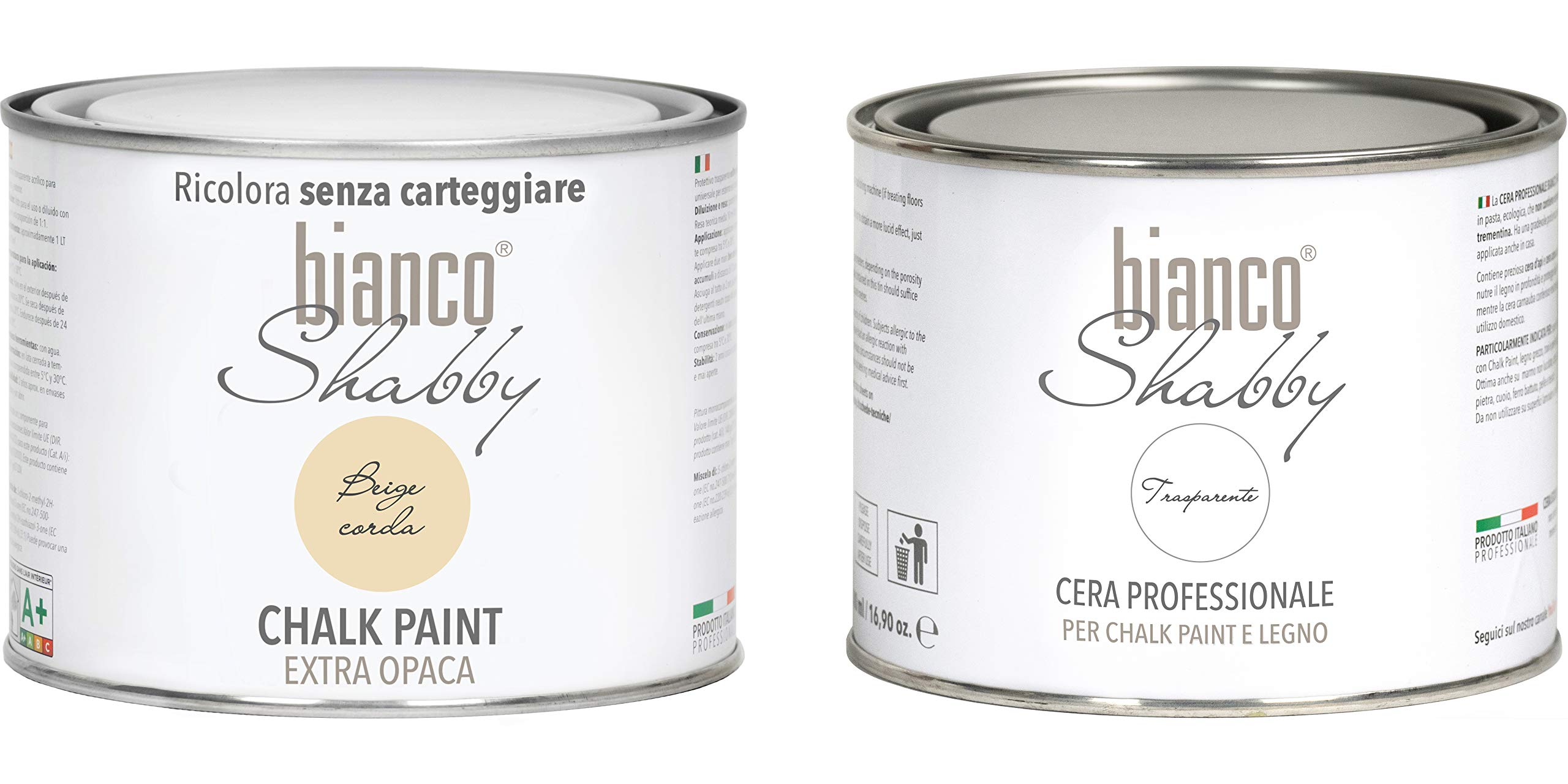 Chalk Paint & Cera Neutra – Pintura Shabby Chic + cera profesional, beige