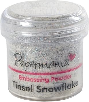 Docrafts 1 oz Embossing Powder, Tinsel Snowflake